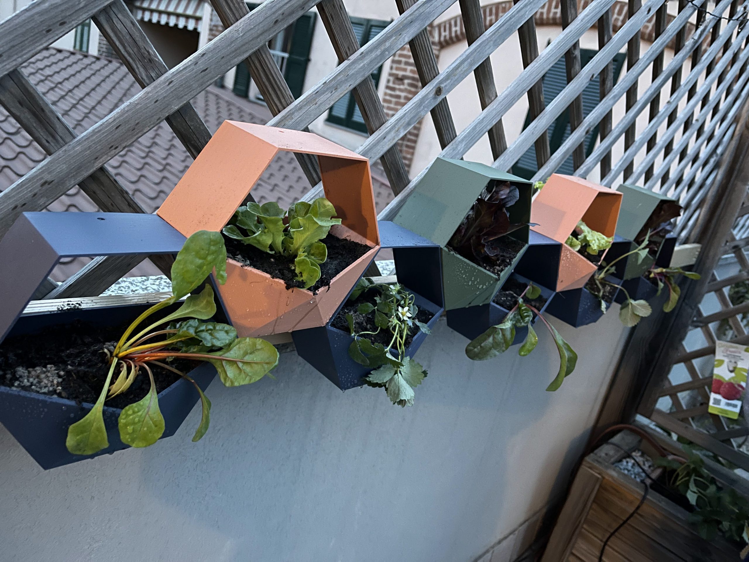 Orto sul balcone con stampa 3D